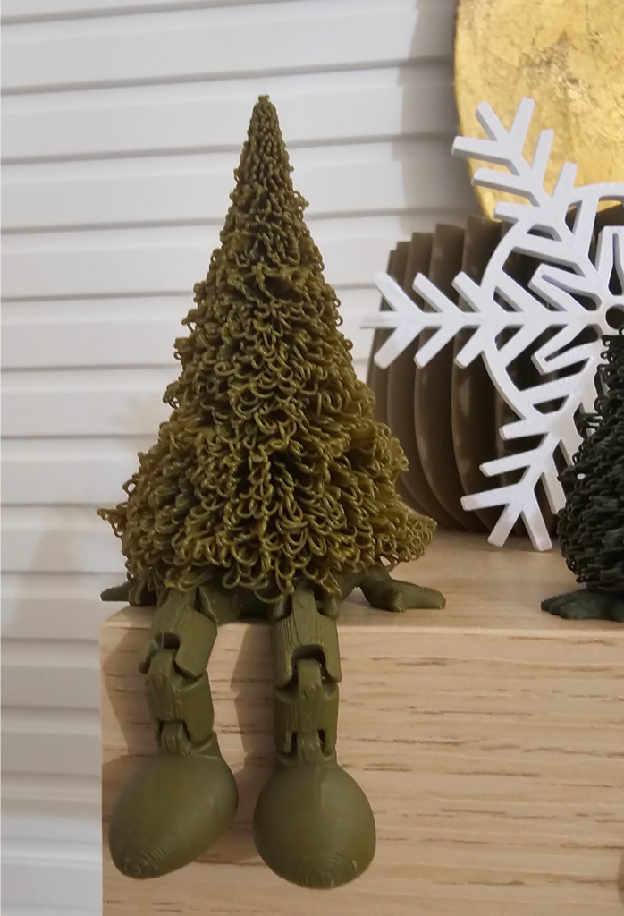 Handmade decorative tree at home in Italy, symbolizing calm and a sense of belonging after relocation